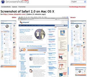 Browsershot.org options