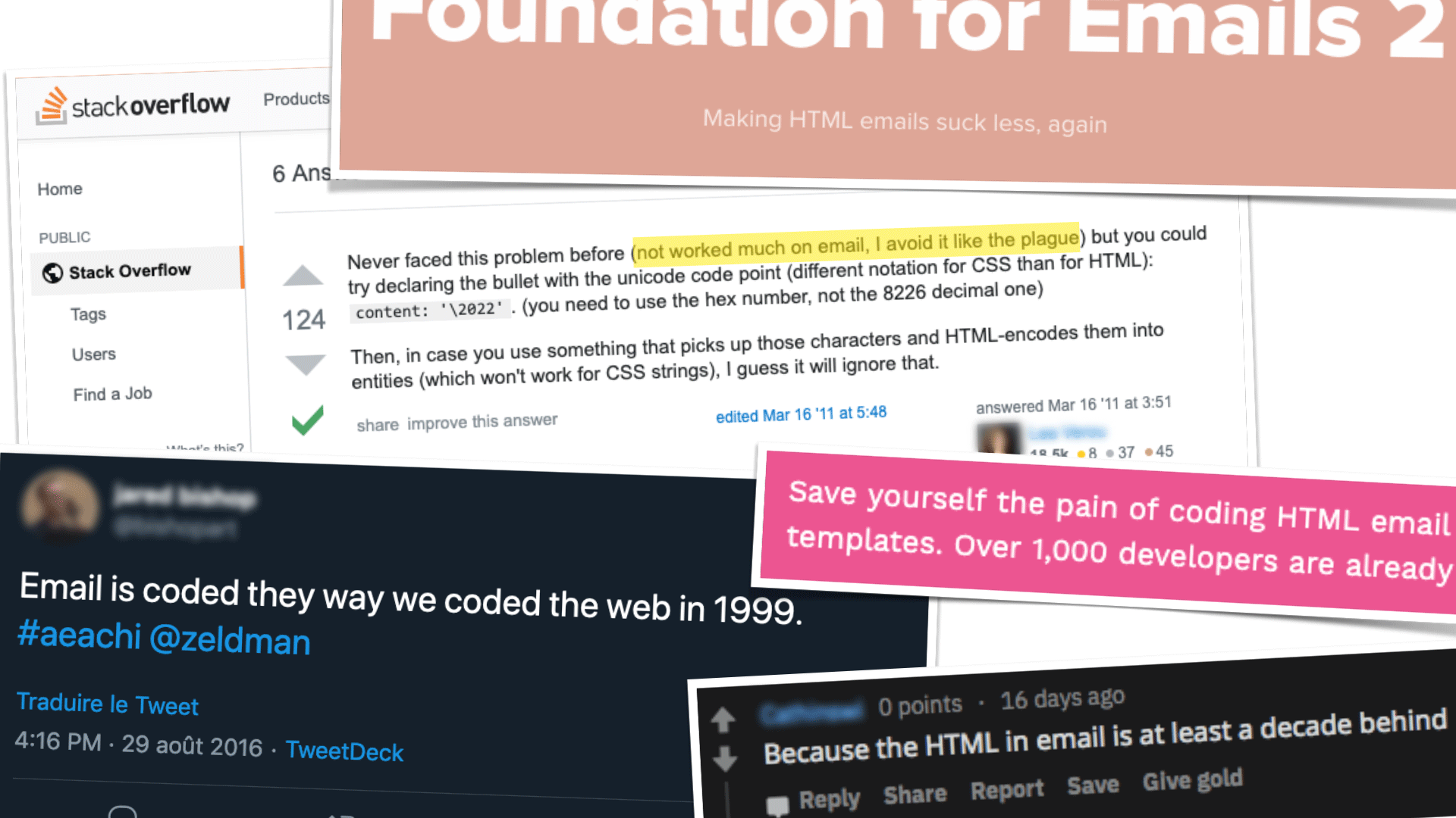 &ldquo;Email is coded the way we coded the web in 1999&rdquo; and other snarky comments about HTML emails