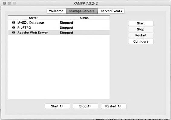 Image 8 - XAMPP control panel on macOS