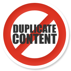 No Duplicate Content