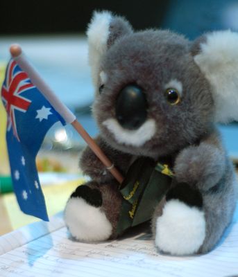Team Australia's mascot