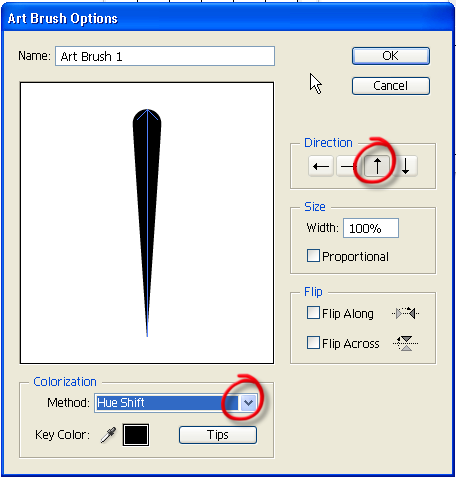 art-brush-options