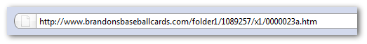 Example of a unfriendly URL
