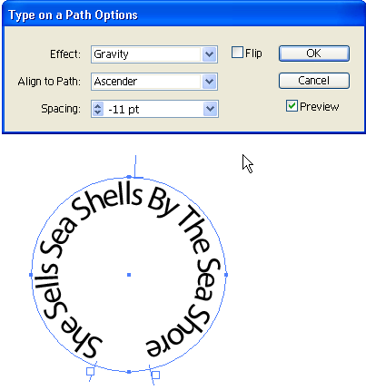 how to vertically align text in illustrator