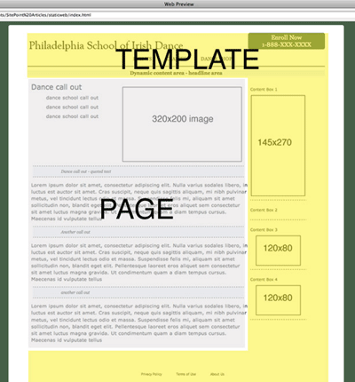 Understanding the Template and the Page
