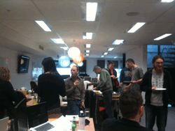 Pizza in the Melbourne SitePoint office