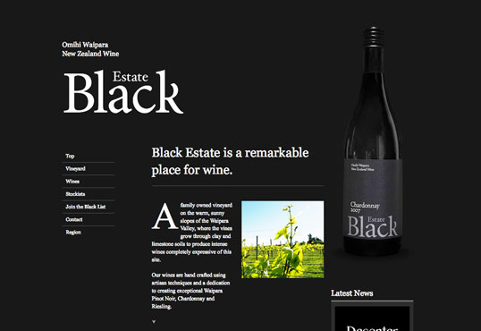 Fig. 5, Black Estate wines—living up to its name