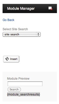 search module