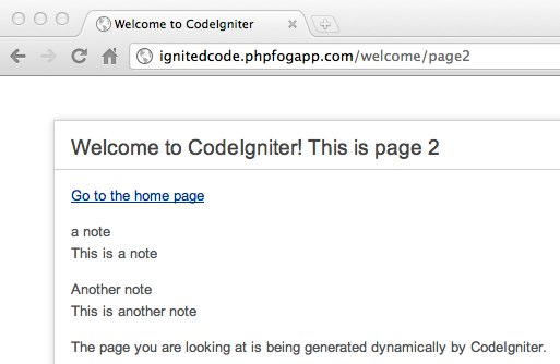 CodeIgniter with MySQL on PHPFog