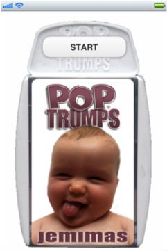 The face of Pop Trumps