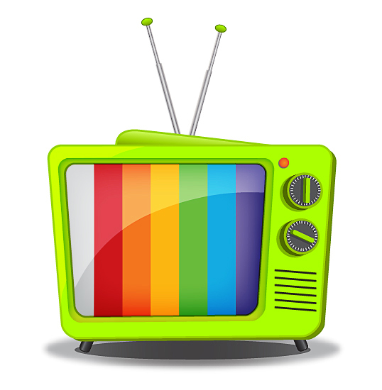 retro tv vector