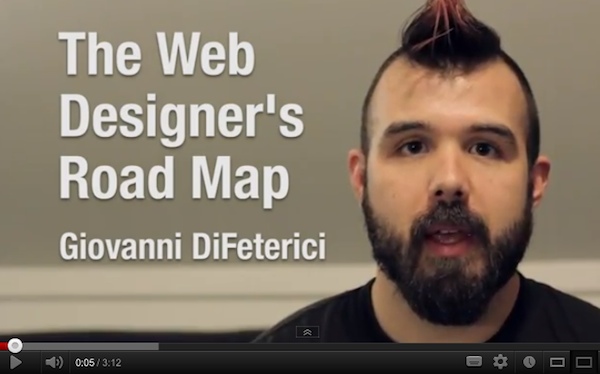 Watch Giovanni DiFeterici introduce The Web Designers Roadmap
