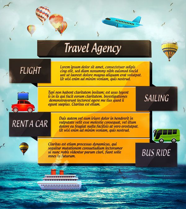 travel agency advertisement 
