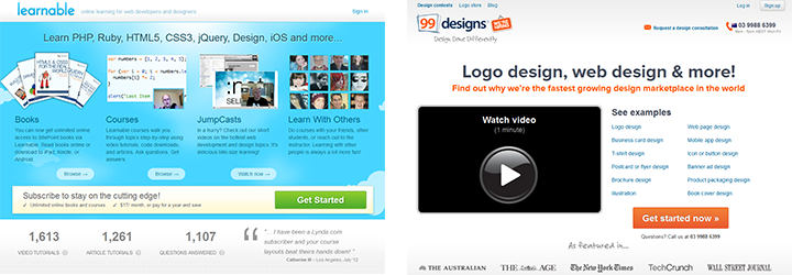 Learnable and 99designs