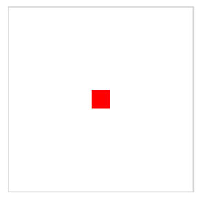 Figure 1 Red Rectangle Drawn with Fabric or Native Canvas Methods 
