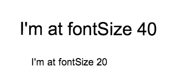 Controlling Font Size