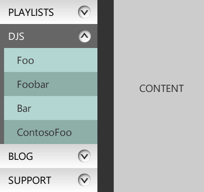 A Touch-Friendly Redesign of the Contoso Music Navigation Menu