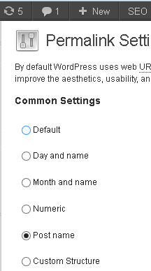 permalink settings