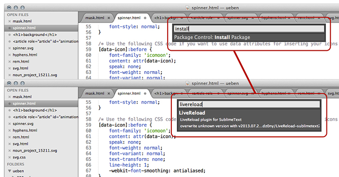 sublime livereload local file