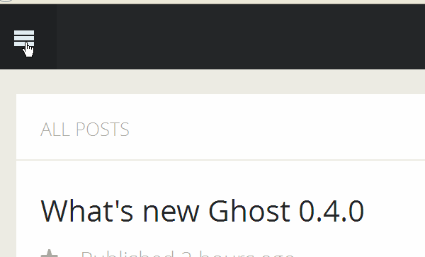 loading bar in Ghost 4.0