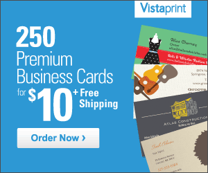 Vista print business card ad
