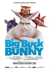 Big Buck Bunny: Created entirely in Blender.