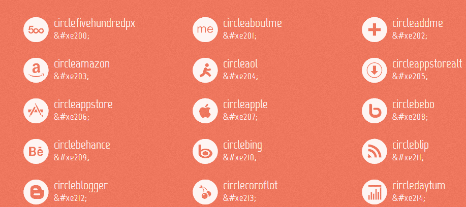 Mono Social Icons Fonts