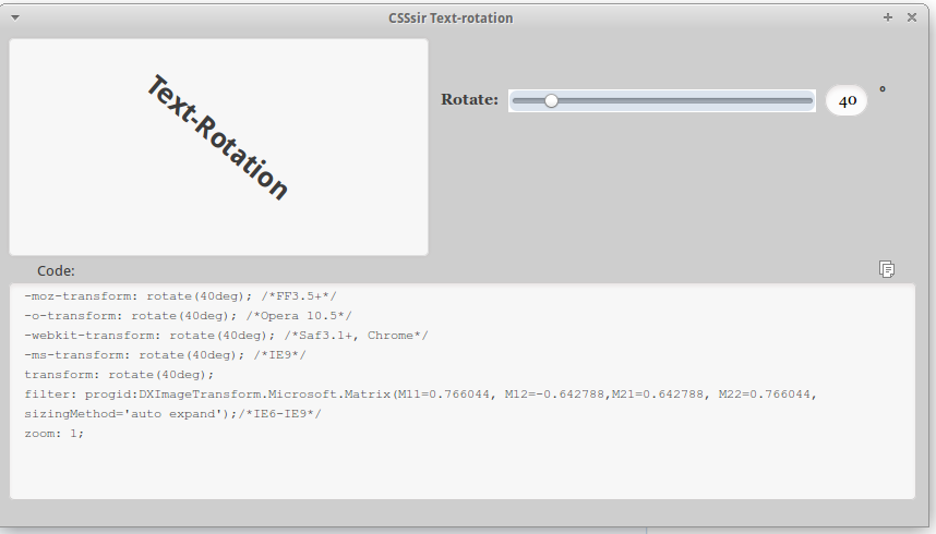 CSSsir Text Rotation