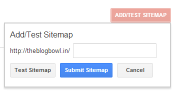 Google Webmaster Tools — Add a Sitemap