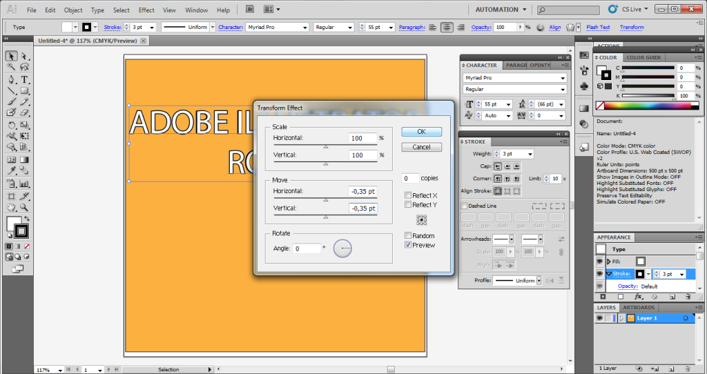Adobe Illustrator: Exploiting the Transform Effect — SitePoint