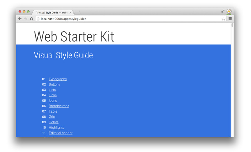 Style Guide Feature