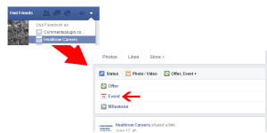 Creating and Managing Events Using Facebook Pages