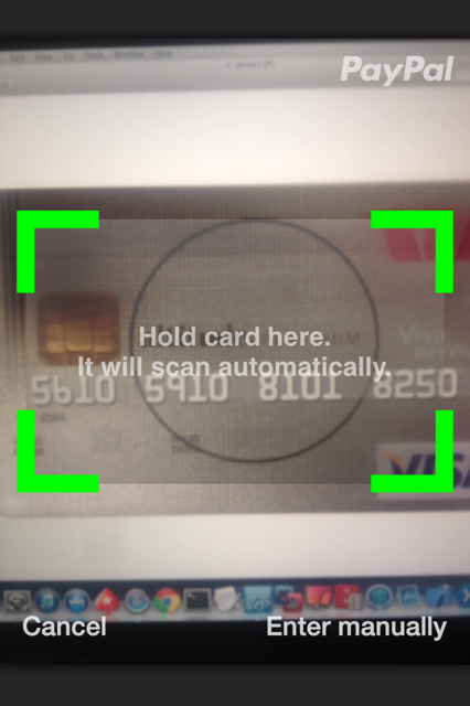 Card reader screenshot