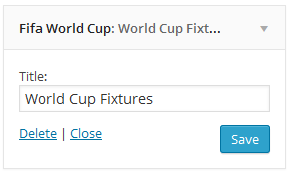World Cup Widget