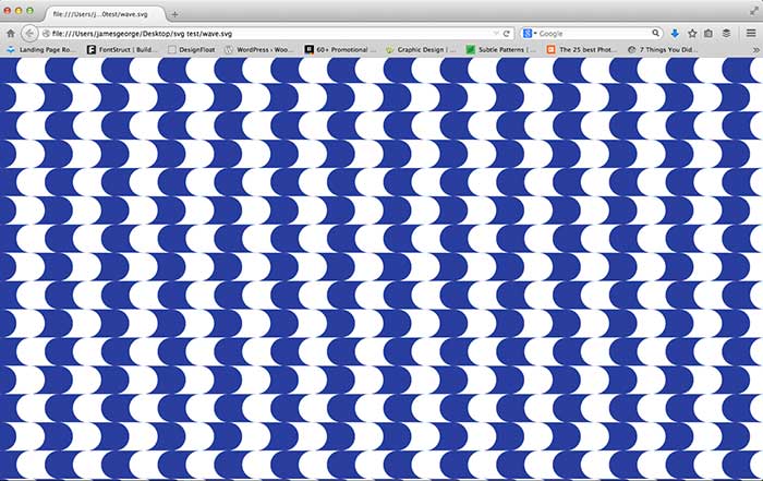 SVG pattern in browser