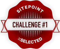 The Challenge #1: SitePoint Selected
