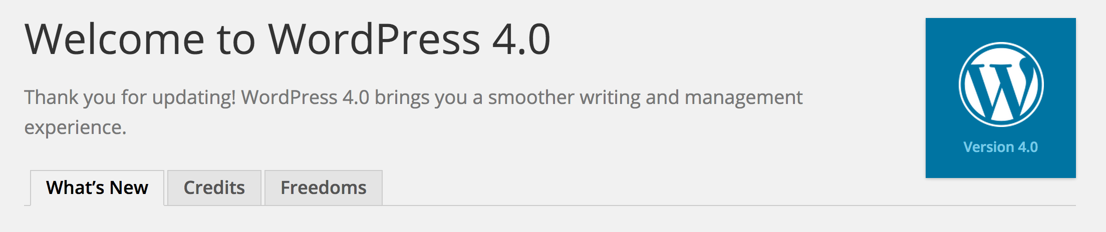 WordPress 4.0 Release