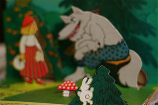 A popup book of 'Little Red Riding Hood'