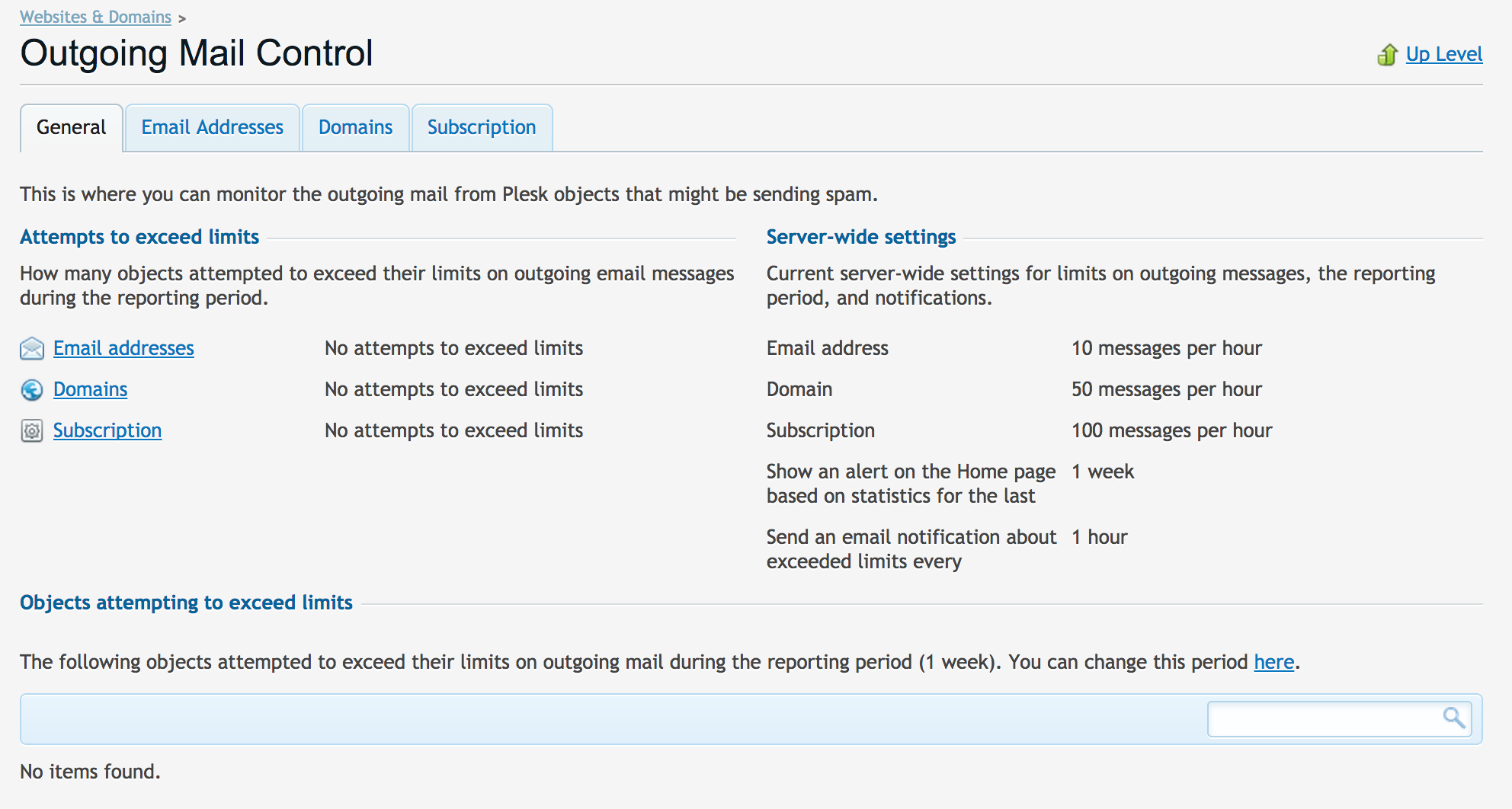 Plesk Outbound Antispam