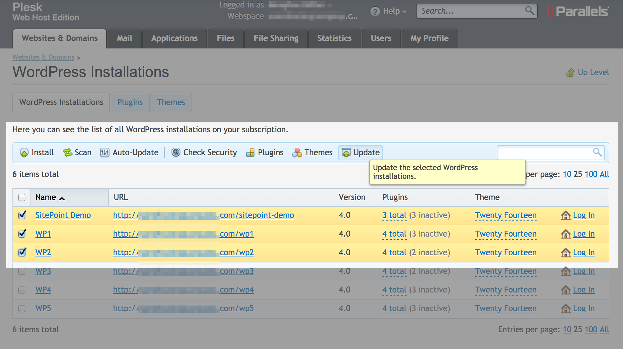 WordPress Toolkit Updates