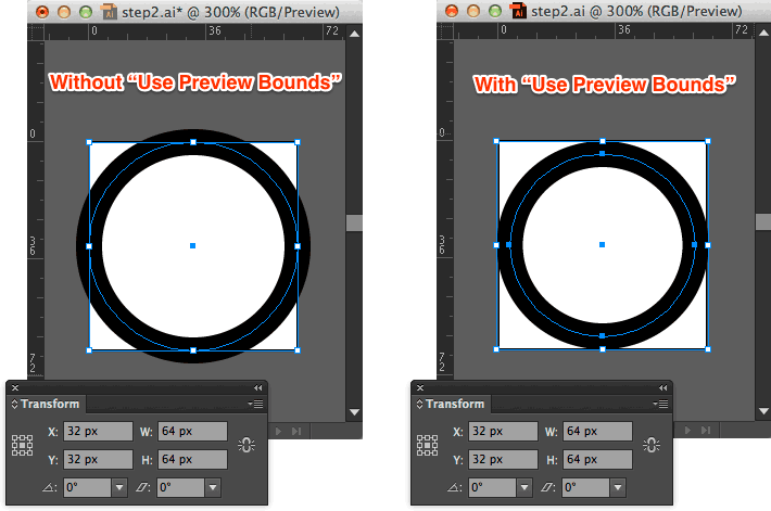 Preview Bounds example