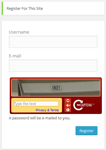 captcha typing job registration