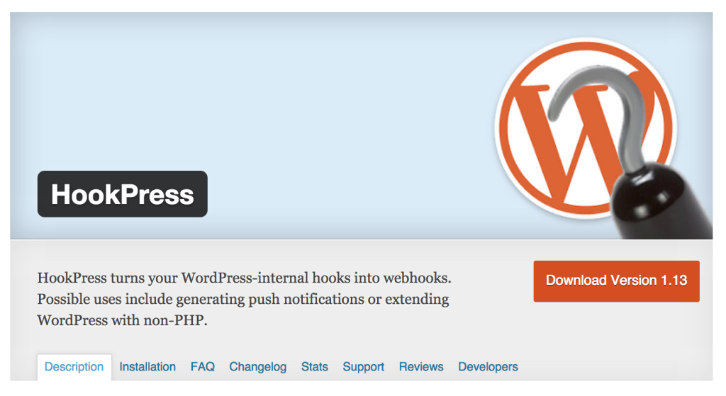 HookPress WordPress Plugin