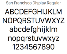 Compare: Helvetica Neue vs. San Francisco