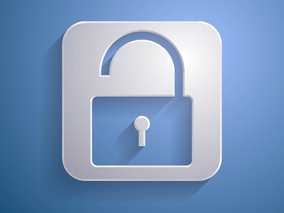 3d Vector illustration of a lock icon