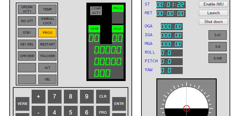 Apollo guidance computer simulator