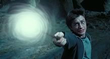 Harry Potter casting a spell