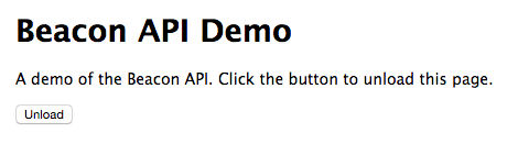 Beacon API demo screenshot