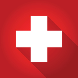 first aid long shadow icon
