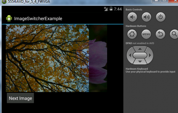 ImageSwitcher Example